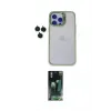 ieg™ iPhone 14 Pro Max Kılıf Yankı Asil Serisi - Şeffaf 360 Full Body Arka Koruyucu