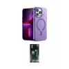 ieg™ iPhone 14 Pro Max Kılıf Yankı Çizgi - Şeffaf 360 Full Body Arka Koruyucu