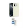 ieg™ iPhone 14 Pro Max Kılıf Yankı Form Serisi - Şeffaf Royal Nano Ekran Koruyucu