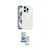 ieg™ iPhone 14 Pro Max Kılıf Yankı Form Serisi - Şeffaf Royal Nano Ekran Koruyucu
