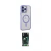 ieg™ iPhone 14 Pro Max Kılıf Yankı Işık Özel Seri - Şeffaf 360 Full Body Arka Koruyucu