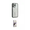 ieg™ iPhone 14 Pro Max Kılıf Yankı Işık Özel Seri - Siyah Bilvis 3D Mat Cam Ekran Koruyucu