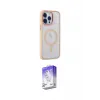 ieg™ iPhone 14 Pro Max Kılıf Yankı Işık Özel Seri - Siyah Bilvis 5in1 3D Magic Cam Ekran Koruyucu