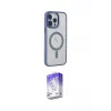 ieg™ iPhone 14 Pro Max Kılıf Yankı Işık Özel Seri - Siyah Bilvis 5in1 3D Magic Cam Ekran Koruyucu