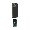 ieg™ iPhone 14 Pro Max Kılıf Yankı Serisi - Siyah 360 Mat Full Body Arka Koruyucu