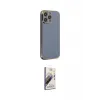 ieg™ iPhone 14 Pro Max Kılıf Yankı Serisi - Siyah Bilvis 3D Mat Cam Ekran Koruyucu