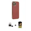 ieg™ iPhone 14 Pro Max Kılıf Yankı Serisi - Siyah Buffer Cam Ekran Koruyucu + Bilvis Titan Kamera Lens - DNMR