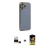 ieg™ iPhone 14 Pro Max Kılıf Yankı Serisi - Siyah Buffer Cam Ekran Koruyucu + Bilvis Titan Kamera Lens - DNMR
