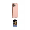 ieg™ iPhone 14 Pro Max Kılıf Yankı Serisi - Siyah Buffer Hayalet Cam Ekran Koruyucu