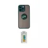 ieg™ iPhone 14 Pro Max Kılıf Yörünge Çizgi - Siyah Polymer Nano Ekran Koruyucu