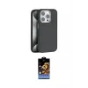 ieg™ iPhone 14 Pro Max Kılıf Zirve Modern Prime - Siyah Buffer Hayalet Cam Ekran Koruyucu