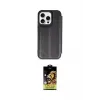 ieg™ iPhone 14 Pro Max Kılıf Zirve Yansıma Serisi - Siyah Buffer Cam Ekran Koruyucu