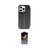 ieg™ iPhone 14 Pro Max Kılıf Zirve Yansıma Serisi - Siyah Buffer Hayalet Cam Ekran Koruyucu