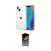 ieg™ iPhone 15 Kılıf Ahenk Minimal Serisi - Siyah Buffer Hayalet Cam Ekran Koruyucu