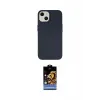 ieg™ iPhone 15 Kılıf Ahenk Serisi - Siyah Buffer Hayalet Cam Ekran Koruyucu