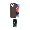 ieg™ iPhone 15 Kılıf Kıvılcım Işık Serisi - Şeffaf 360 Full Body Arka Koruyucu