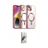 ieg™ iPhone 15 Kılıf Nova Işık Özel Seri - Siyah Bilvis 3D Mat Cam Ekran Koruyucu