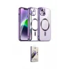 ieg™ iPhone 15 Kılıf Nova Işık Özel Seri - Siyah Bilvis 3D Mat Cam Ekran Koruyucu