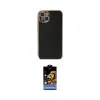 ieg™ iPhone 15 Kılıf Yankı Serisi - Siyah Buffer Hayalet Cam Ekran Koruyucu