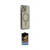 ieg™ iPhone 15 Kılıf Zirve Doku Prime - Siyah Buffer Hayalet Cam Ekran Koruyucu