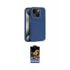ieg™ iPhone 15 Kılıf Zirve Modern Prime - Siyah Buffer Hayalet Cam Ekran Koruyucu