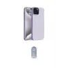 ieg™ iPhone 15 Plus Kılıf Kozmos Yansıma Özel Seri - Siyah Joko Magic 5D Cam