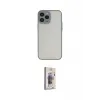 ieg™ iPhone 15 Pro Kılıf Ahenk Çizgi Serisi - Siyah Bilvis 3D Cam Ekran Koruyucu