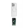 ieg™ iPhone 15 Pro Kılıf Ahenk Işık Serisi - Şeffaf 360 Full Body Arka Koruyucu