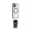 ieg™ iPhone 15 Pro Kılıf Ahenk Işık Serisi - Şeffaf 360 Full Body Arka Koruyucu