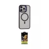 ieg™ iPhone 15 Pro Kılıf Ahenk Klasik Özel Seri - Siyah Buffer Cam Ekran Koruyucu