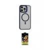 ieg™ iPhone 15 Pro Kılıf Ahenk Klasik Özel Seri - Siyah Buffer Cam Ekran Koruyucu