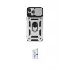 ieg™ iPhone 15 Pro Kılıf Ahenk Klasik - Siyah Bilvis 0.18mm Plus Cam Ekran Koruyucu