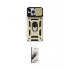 ieg™ iPhone 15 Pro Kılıf Ahenk Klasik - Siyah Bilvis 3D Mat Cam Ekran Koruyucu