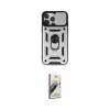 ieg™ iPhone 15 Pro Kılıf Ahenk Klasik - Siyah Bilvis 3D Mat Cam Ekran Koruyucu