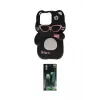 ieg™ iPhone 15 Pro Kılıf Akış Yansıma - Şeffaf 360 Full Body Arka Koruyucu