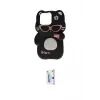 ieg™ iPhone 15 Pro Kılıf Akış Yansıma - Siyah Bilvis 0.18mm Plus Cam Ekran Koruyucu