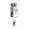 ieg™ iPhone 15 Pro Kılıf Eksen Form Koleksiyonu - Siyah Bilvis 3D Mat Cam Ekran Koruyucu