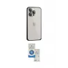 ieg™ iPhone 15 Pro Kılıf Eksen Form Serisi - Şeffaf Royal Nano Ekran Koruyucu