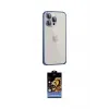 ieg™ iPhone 15 Pro Kılıf Eksen Form Serisi - Siyah Buffer Hayalet Cam Ekran Koruyucu