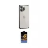 ieg™ iPhone 15 Pro Kılıf Eksen Form Serisi - Siyah Buffer Hayalet Cam Ekran Koruyucu