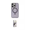 ieg™ iPhone 15 Pro Kılıf Eksen Işık Prime - Siyah Bilvis 3D Mat Cam Ekran Koruyucu