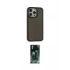 ieg™ iPhone 15 Pro Kılıf Eksen Işık - Şeffaf 360 Full Body Arka Koruyucu