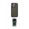 ieg™ iPhone 15 Pro Kılıf Eksen Işık - Şeffaf 360 Full Body Arka Koruyucu
