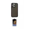 ieg™ iPhone 15 Pro Kılıf Eksen Işık - Siyah Buffer Hayalet Cam Ekran Koruyucu