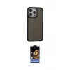ieg™ iPhone 15 Pro Kılıf Eksen Işık - Siyah Buffer Hayalet Cam Ekran Koruyucu