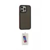 ieg™ iPhone 15 Pro Kılıf Eksen Işık - Siyah Joko 5D Cam