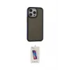 ieg™ iPhone 15 Pro Kılıf Eksen Işık - Siyah Joko 5D Cam