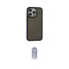 ieg™ iPhone 15 Pro Kılıf Eksen Işık - Siyah Joko Magic 5D Cam