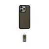 ieg™ iPhone 15 Pro Kılıf Eksen Işık - Siyah Joko Magic 5D Hayalet Cam