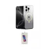 ieg™ iPhone 15 Pro Kılıf Eksen Minimal Özel Seri - Siyah Joko 5D Cam